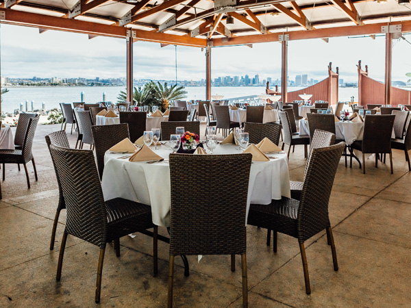 Dining room with a view